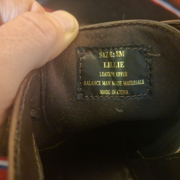 London Fog Women's Brown Ankle Boots Leather Upper Size 8M - Picture 10 of 11